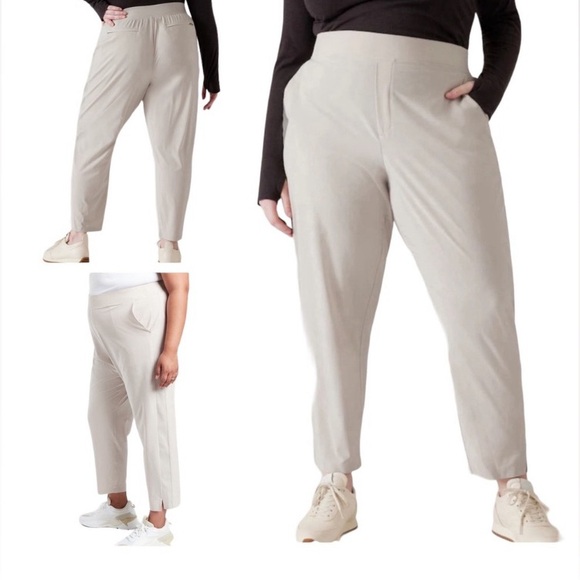 Athleta brooklyn ankle pant size 20 tan beige - Picture 1 of 9